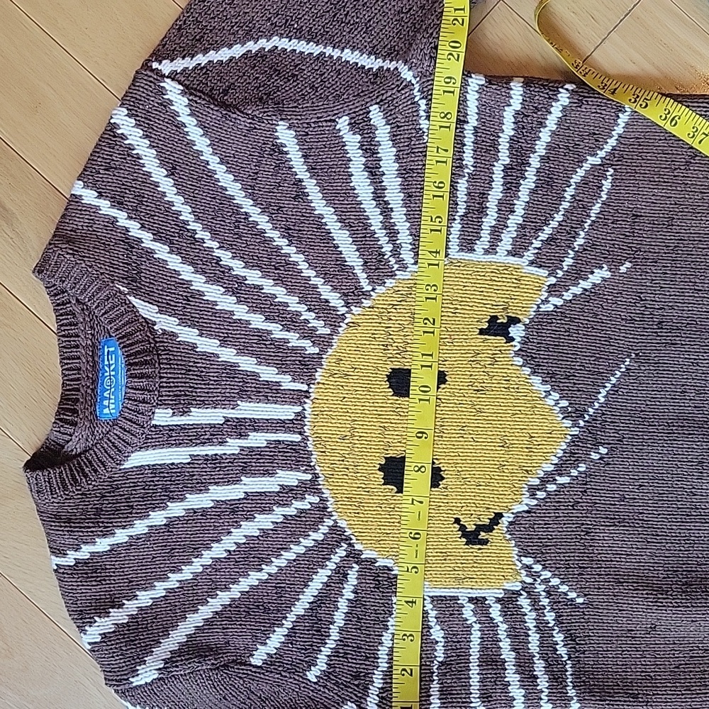 Market X Smiley Sunrise Crew Neck Sweater - Picture 10 of 16